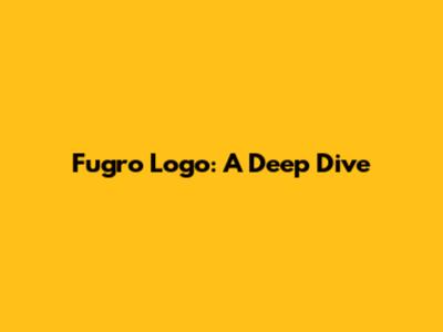 Fugro Logo: A Deep Dive