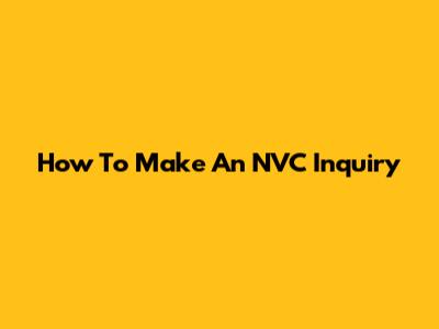 How To Make An NVC Inquiry