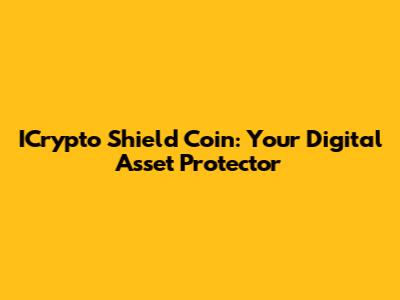 ICrypto Shield Coin: Your Digital Asset Protector