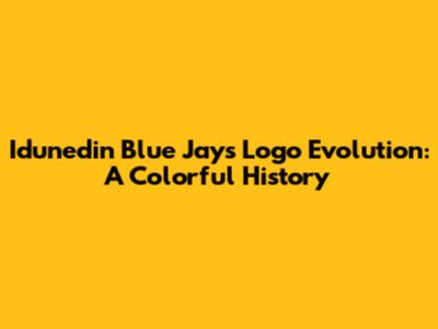 Idunedin Blue Jays Logo Evolution: A Colorful History