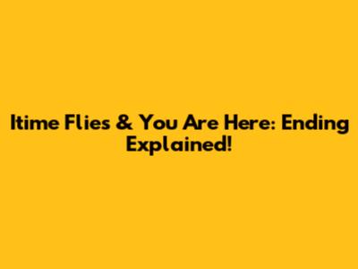 Itime Flies & You Are Here: Ending Explained!