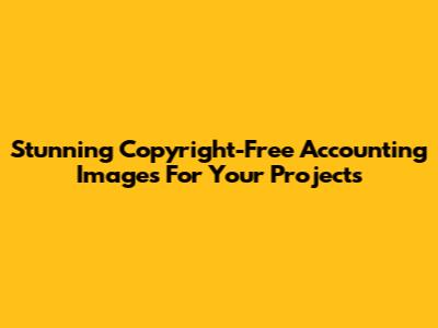 Stunning Copyright-Free Accounting Images For Your Projects